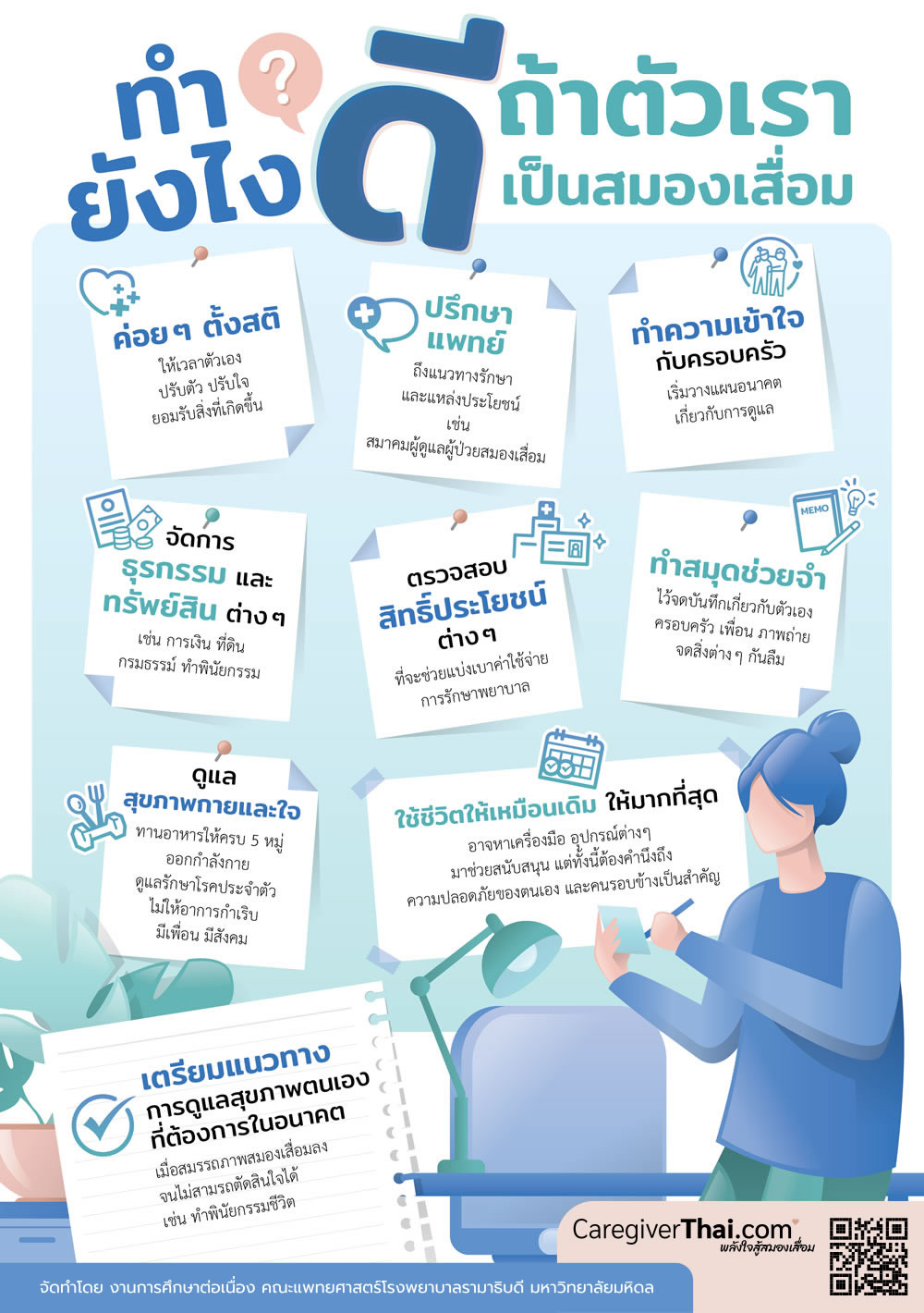 ทำยังไงดีถ้าตัวเราสมองเสื่อม