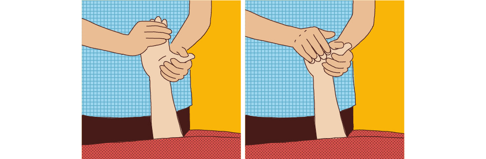 การเหยียด-งอนิ้วมือ